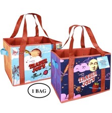 NWT Limited Edition Trader Joe's Stand-Up Collapsible Grocery Tote Bag