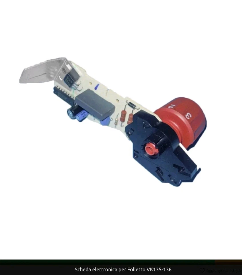 VORWERK FOLLETTO SCHEDA FOLLETTO VK 135/136 ADATTABILE PARI ALL'ORIGINALE TESTATO DA FOLLETTMANIA