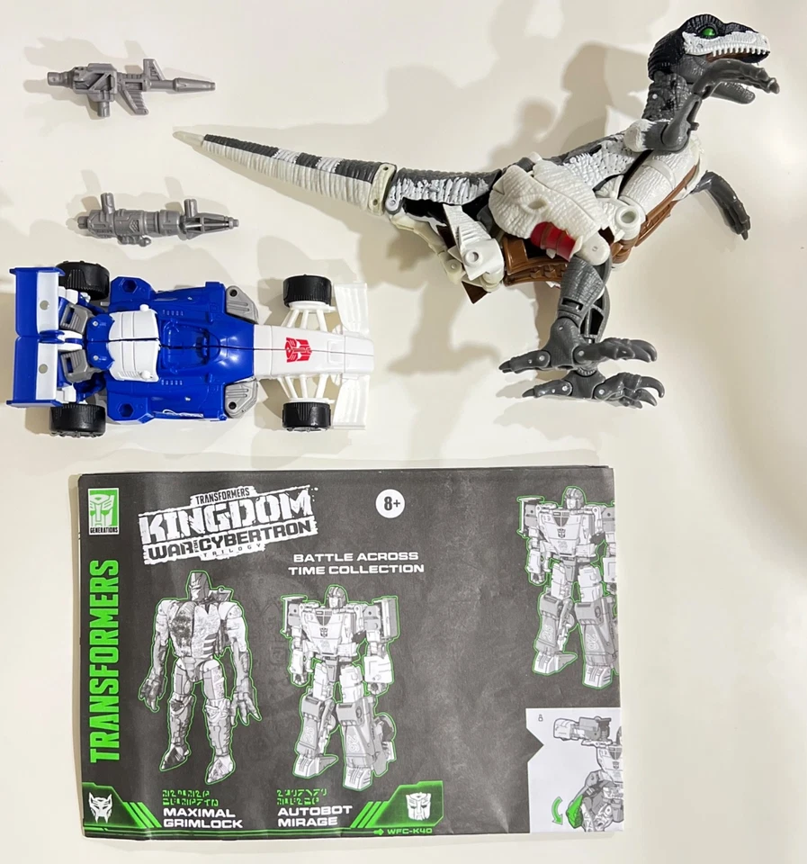 Transformers War for Cybertron Kingdom 2 Pack - Mirage & Grimlock - Immagine 4 di 4