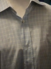 Hermes Paris Blue striped Formal Button Up Dress Shirt - Men's size 41/ 16