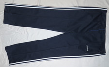 adidas MEN SWEATPANTS VINTAGE XL NAVY BLUE 3 STRIPE MOUNTAIN MICROFLEECE 018ASN