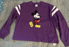 Disney Mickey Mouse Sweatshirt for women's size XL color purple