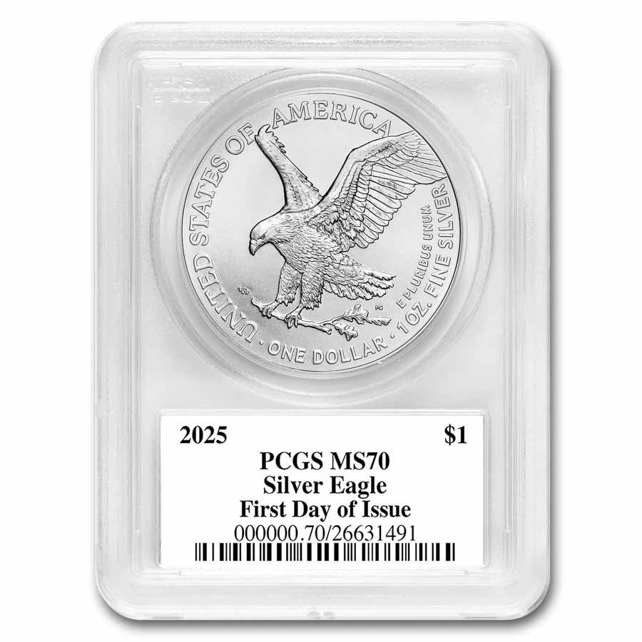 2025-(P) Silver Eagle, Eagle Privy MS-70 PCGS (FDI, Black) | eBay