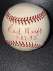 Red Murff Autographed Signed Official National League Baseball JSA Authenticated