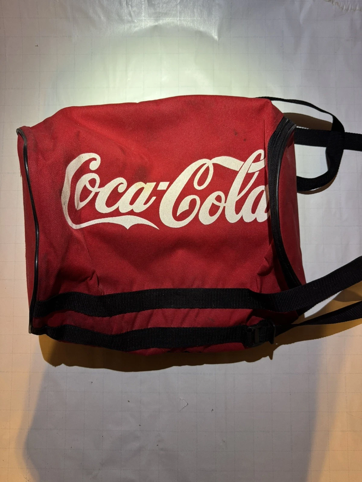 Coca-Cola Insulated Backpack Cooler Bag Red Black holds 24 - 12 oz Coke Cans