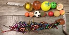 Lot Of 13 Vtg. Bounce Balls~Multicolor~Multisize~Pokemon~Spalding~Comet Streamer