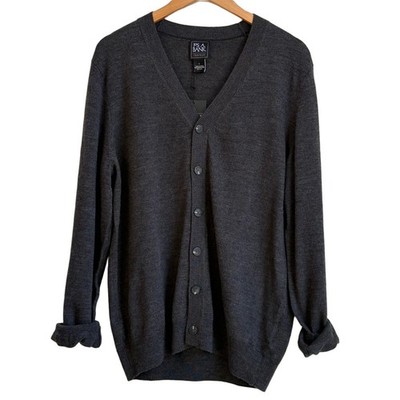 NWT Jos A. Bank 100% Merino Wool Cardigan Sweater