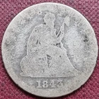 1843 Seated Liberty Quarter 25c Circulated #93031