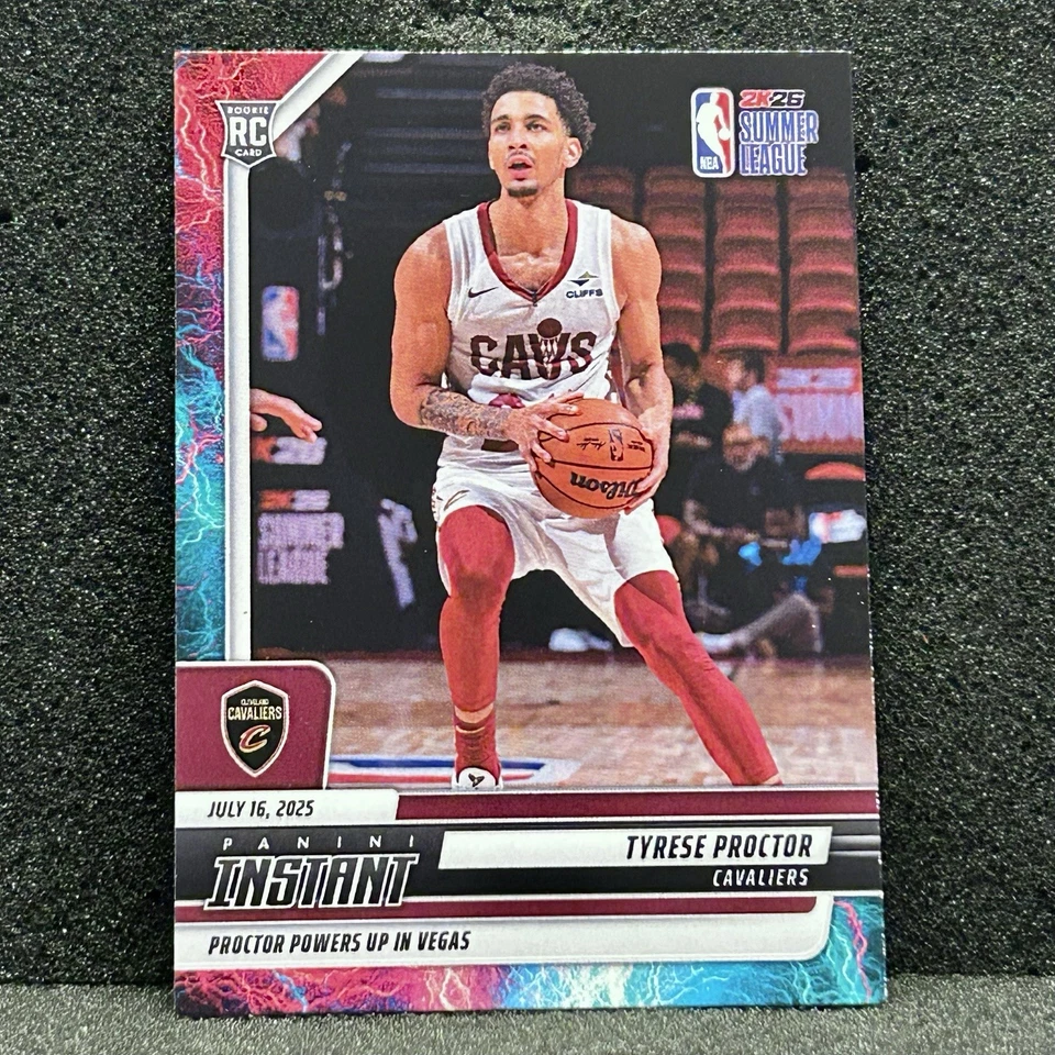 Tyrese Proctor /5 Lightning Rookie Card SSP 2025-26 Panini Instant #36 - Image 2 of 4