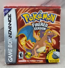 Pokemon FireRed Version Game Boy Advance  GBA Box and Manual Only
