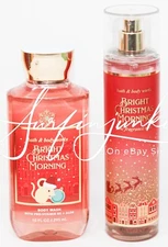 Bath & Body Works Bright Christmas Morning Body Spray Fragrance Mist Cream S Gel