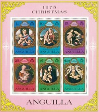 Anguilla #SGMS222 MNH 1975 Botticelli Raphael Cima Dolci Durer Bellini [228a]