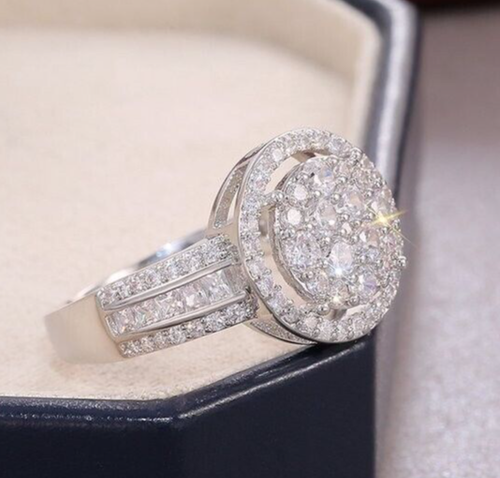 1.9 CT Anniversary Ring 925 Silver Plated Adorable Ring For Christmas Gifts - Afbeelding 3 van 10