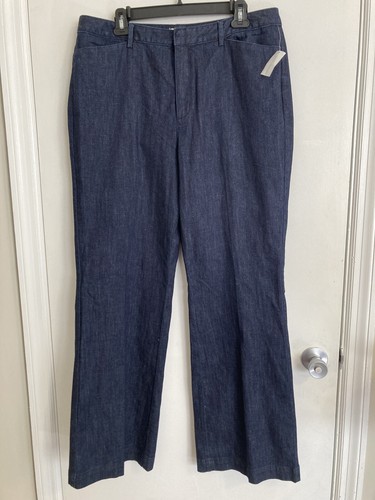 Coldwater Creek Women’s Jeans Blue Size16 Boot Cut Trouser Stretch New #702