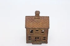VINTAGE 1930's A.C. WILLIAMS  CAST IRON  TWO STORY  BANK  #2