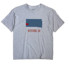Keystone South Dakota SD T-Shirt HEART