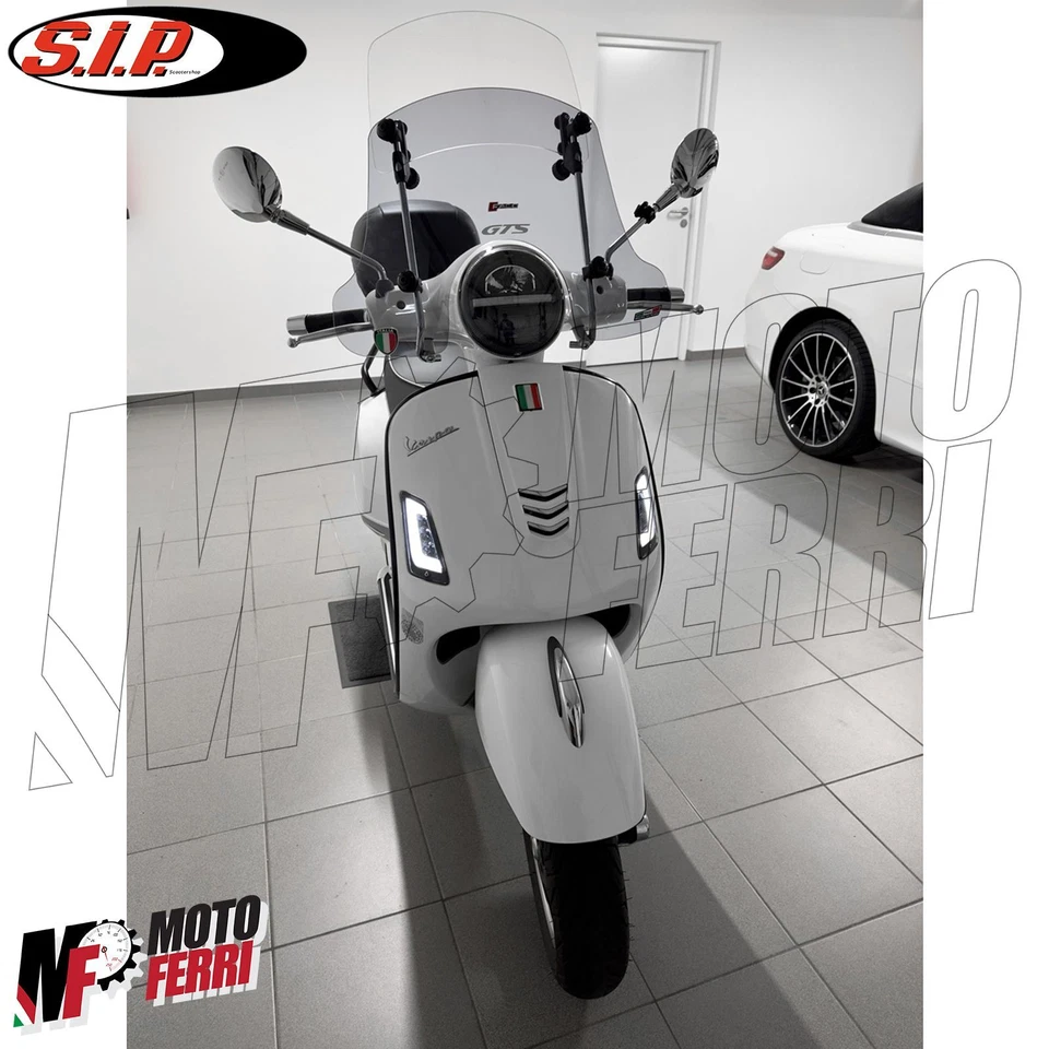 MF5026 Faro Anteriore SIP Black Led Vespa GTS Super 125 250 300 mod 2003 / 2018 - Immagine 2 di 4