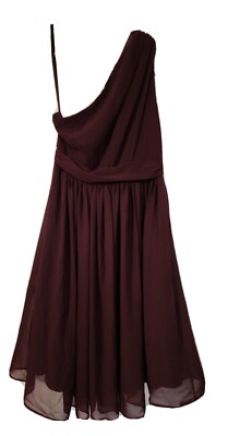 NY&C New York And Company One Shoulder Dress Plum New With Tags sz4