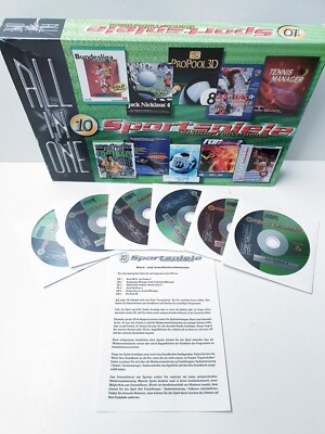 ALL IN ONE 10 Sportspiele Vollversionen Bundesliga Manager Ran SWING Big Box PC