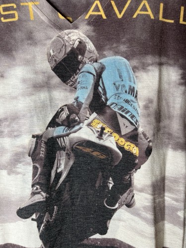 Rare Vintage Cavalli Just Cavalli Born Rider Motorcycle Shirt Medium Slim Mens - Picture 5 of 10