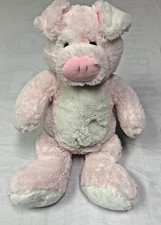 Toys R Us Animal Alley Pink  White Pig Plush Stuffed Animal 2009