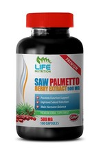 hair loss supplement - Saw Palmetto Berry 500mg - DHT blocking formula 1 Bottle