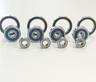 4 Kugellager - Innendurchmesser 1,5 bis 20 mm - 2RS und  2ZZ