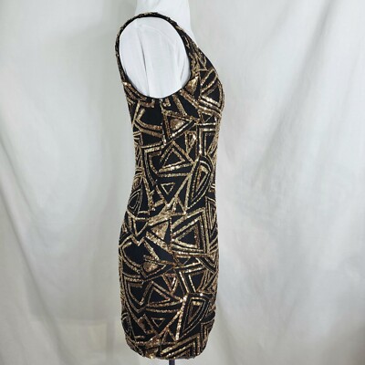 Forever 21 Sequin DRESS Womens Size XS Sleeveless Black w Gold-tone Sequins NWT | eBay Forever 21 Sequin DRESS Womens Size XS Sleeveless Black w Gold-tone Sequins NWT | eBay