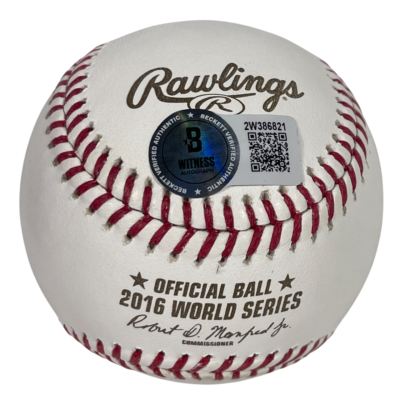 Ben Zobrist Signed Auto 2016 World Series Baseball w 2016 WS MVP