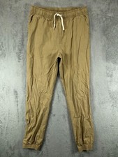Children Place Boys Teen 18 Huskey Joggers Khaki Pants Adjustable Waist Pull On