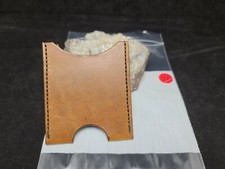 Genuine Leather Hand Made,hand stitched, minimalist wallet, new,vertical 137