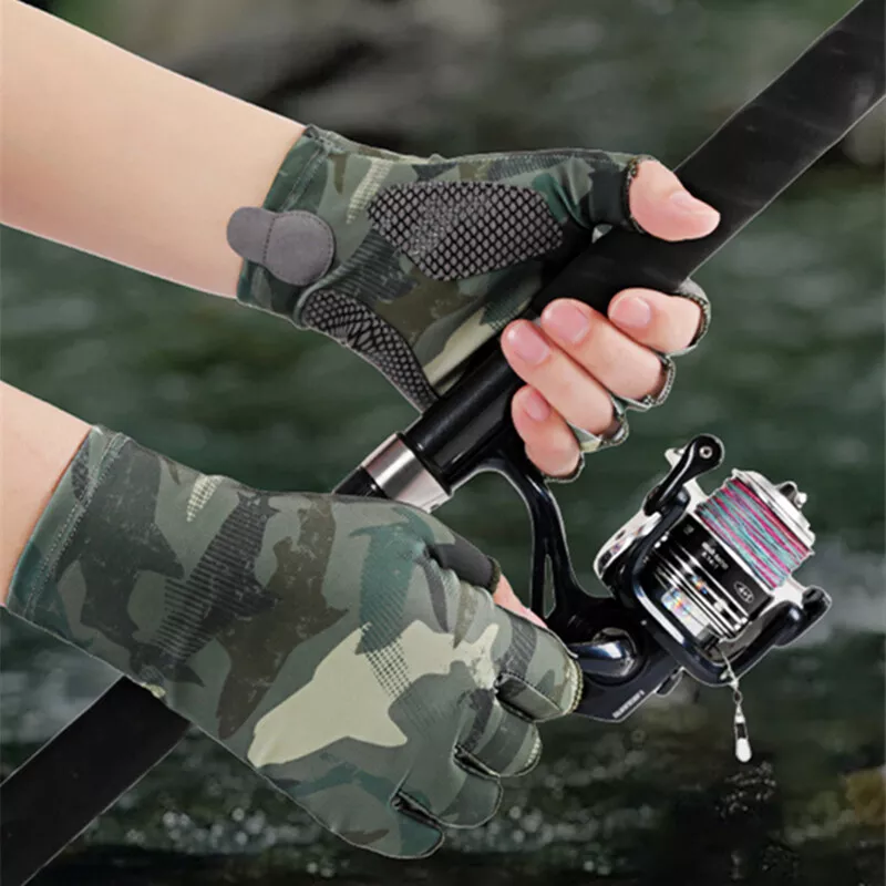 Sunscreen sale fishing gloves