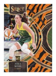 2024 Panini Select WNBA Premier Tiger Prizm Nika Muhl #162 Rookie RC SSP