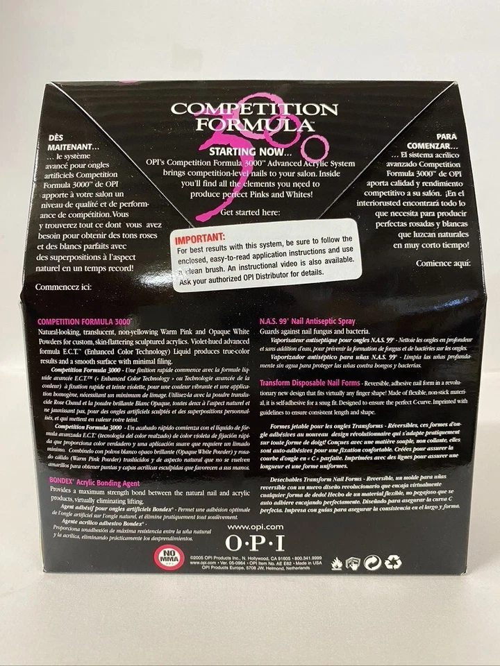 OPI Competition Formula Advanced Acrylic System Starter Kit Foto 2 de 4