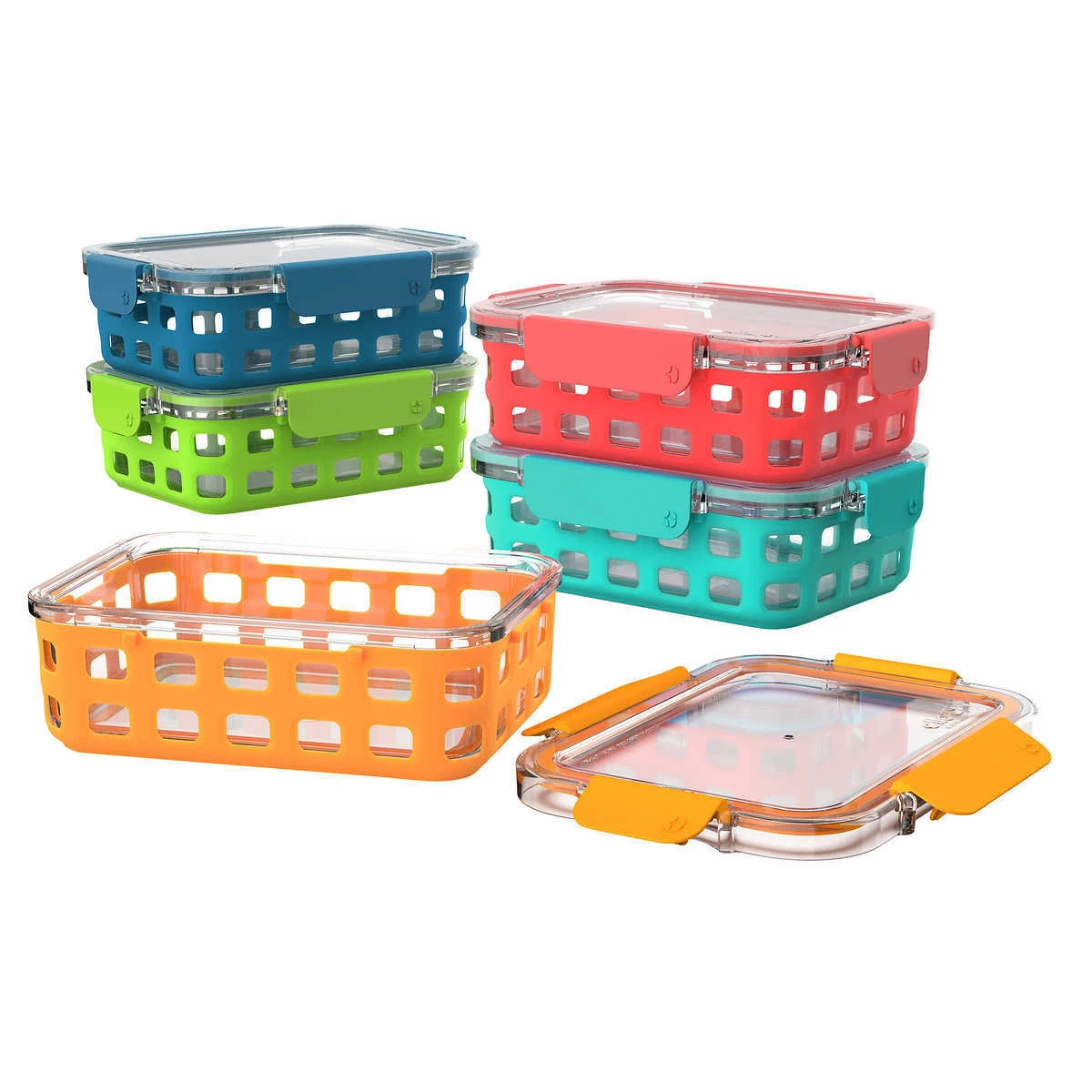 Ello, 10-piece Glass Meal Prep Food Storage Container Set