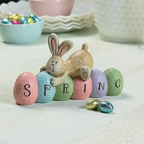 Spring Bunny Tabletopper Easter Decorations - hand painted - Farmhouse Home Deco - Picture 1 of 2