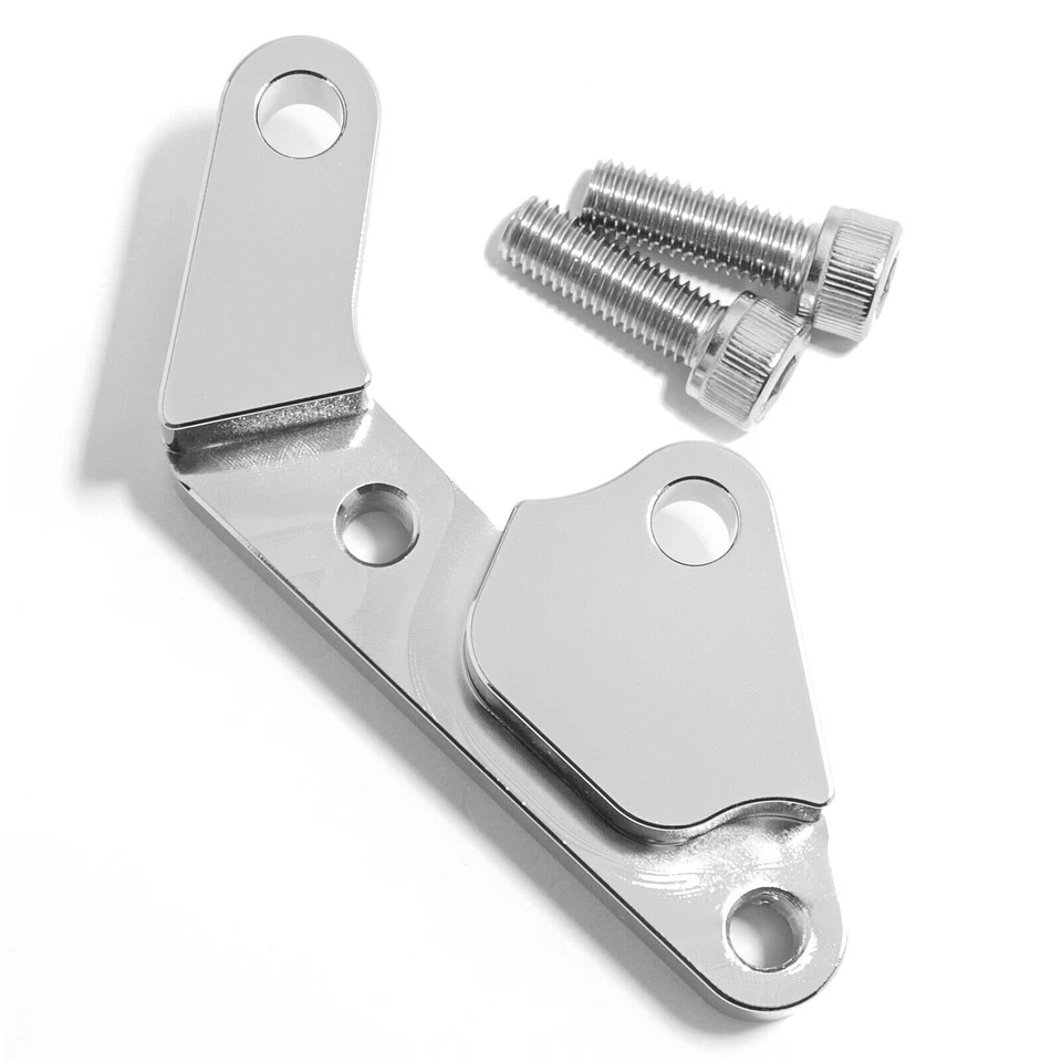 Chrome 15" Rotor Brake Caliper Bracket Adapter For Harley Softail FXST 2000-2014 - Image 3 of 4