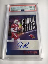 2017 Ruby Red Pop 1 🔥Haason Reddick Rookie Auto PSA 8 Eagles Panini Absolute RR