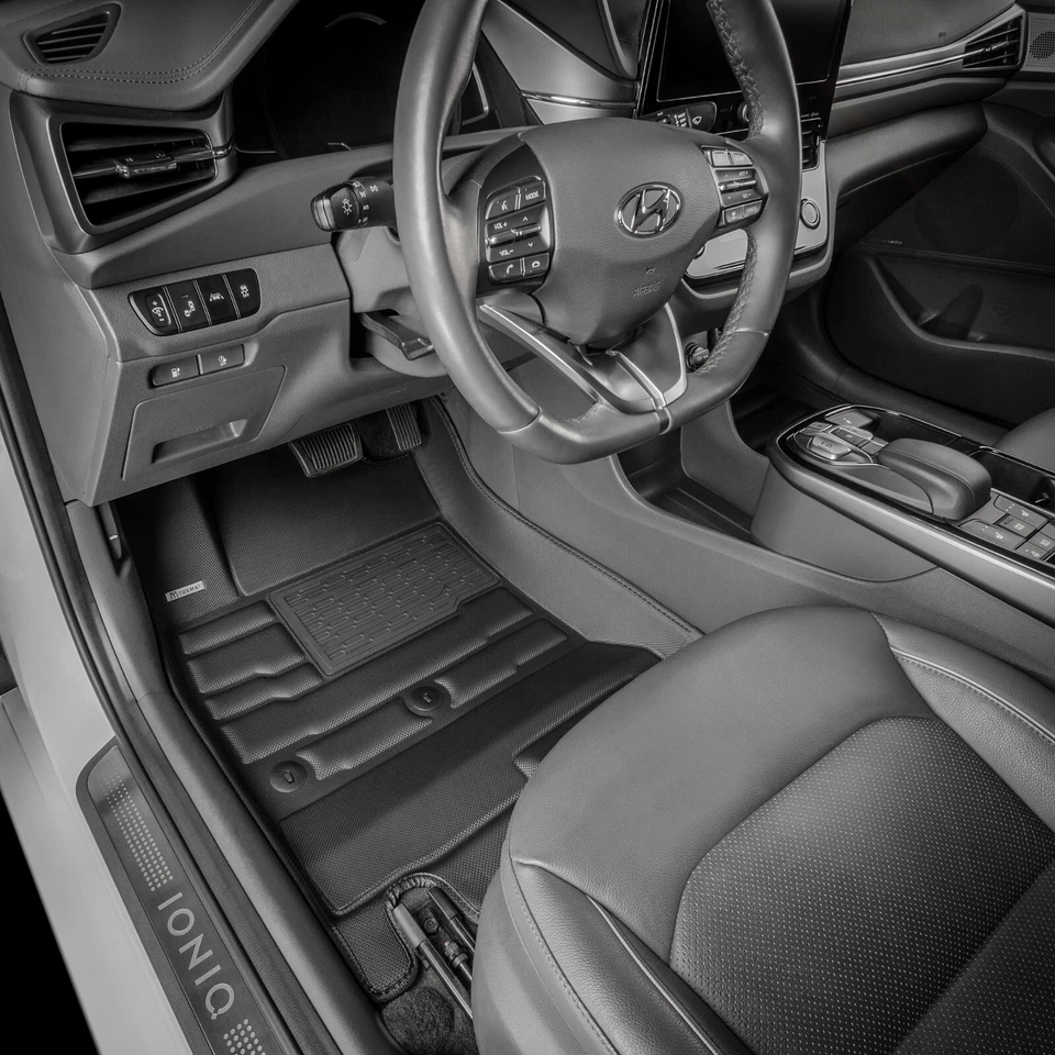 TuxMat Custom Floor Mats Hyundai Ioniq Plug-in Hybrid - 2017-2022 - Full Set Foto 2 de 4