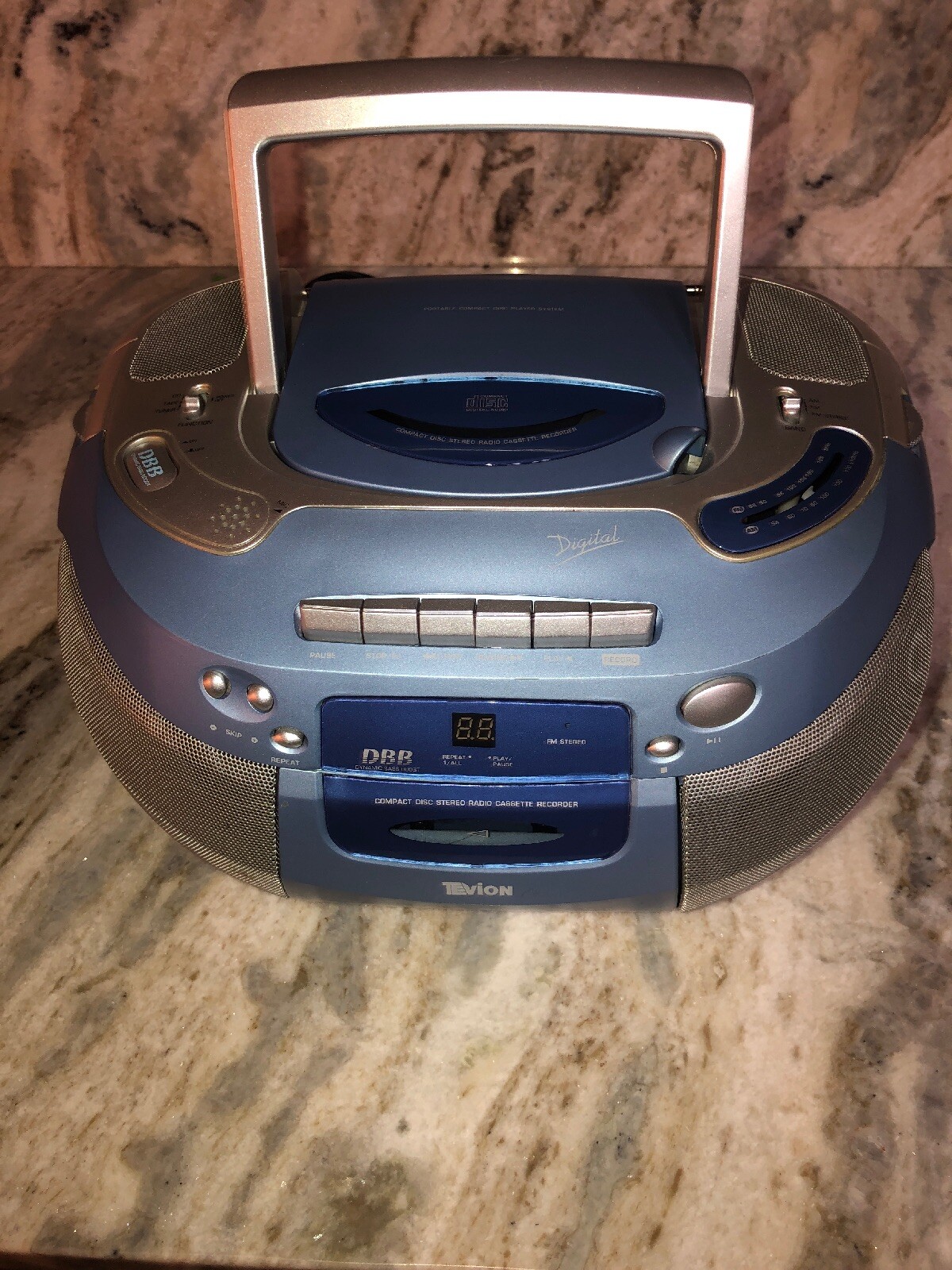 Tevion MD7650 AM/FM Cassette CD Boombox RARE VINTAGE COLLECTIBLE SHIPS