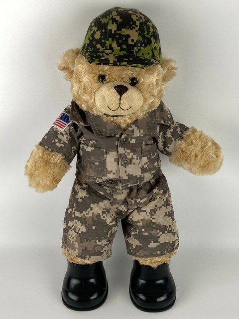 camo teddy bear