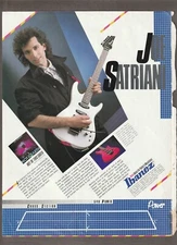 1988 JOE SATRIANI IBANEZ Magazine AD ~NOT of THIS EARTH~ 540 Radius, SABER/POWER
