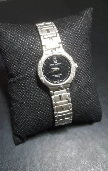 Ladies Marco Valentino Black Dial Electro Plated Case & Stainless Steel Band. - image 2 of 4