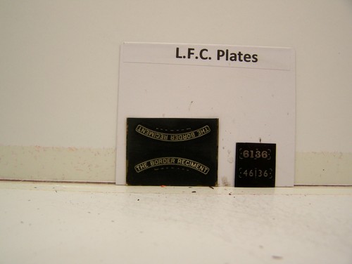 LFC LMS/BR The Border Rifleman 6136/46136 Namens- & Nummernschilder | Zustand: New