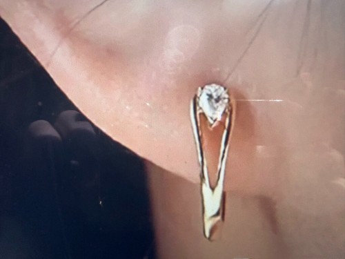 Wunderschön! Elegante Kupfer Geometrische Zirkon Creolen Hypoallergen Ohrringe ~ Neu! - Bild 7 von 11