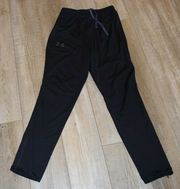 Under Armour Women's Heatgear Black Zipper Cuffs Loose Fit Sweatpants Sz Small | eBay