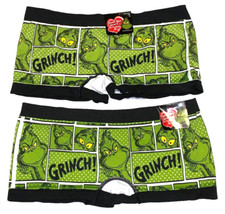 TWO Pair Dr Seuss How The Grinch Stole Christmas Underwear New NWT Boys MEDIUM 6