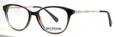 TRUE RELIGION T018 BRN Brown Womens Semi Cat Eye Full Rim Eyeglasses 51-17-140