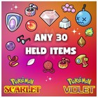 Pokemon Scarlet & Violet 30x ANY HELD ITEM Bundle FULL BOX TRADE FAST DELIVERY