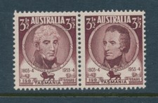 AUSTRALIA, 1953 Tasmania se-tenant pair fine MNH